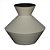 VASO DECORATIVO EM CERAMICA - COR CREME - 20X20X19CM - Imagem 1
