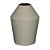 VASO DECORATIVO EM CERAMICA - COR CREME - 13X13X19CM - Imagem 1