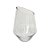 VASO DECORATIVO EM VIDRO CORTE DIAGONAL TRANSPARENTE - Imagem 1
