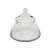 POTE DECORATIVO EM VIDRO TRANSPARENTE - Imagem 1