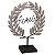PECA DECORATIVA EM METAL BEGE E PRETA FAMILY - Imagem 1