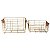 CJ. DE CESTOS EM METAL DOURADO - 2PCS - Imagem 1