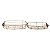 CJ DE CESTOS EM METAL DOURADO 2PCS - Imagem 1