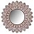 ESPELHO DECORATIVO EM METAL MARROM - Imagem 1