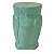 BANQUETA SEAT GARDEN DE CERAMICA - AZUL CLARO - 29X29X44 - Imagem 1