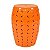 BANQUETA SEAT GARDEN DE CERAMICA - LARANJA - 31X31X43 CM - Imagem 1