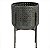CACHEPOT DE METAL ENVELHECIDO COM BASE PRETA - Imagem 1