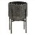 CACHEPOT DE METAL ENVELHECIDO COM BASE PRETA - Imagem 1