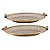 CJ DE BANDEJAS DE METAL CINZA E DOURADO 2PCS - Imagem 1