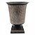 VASO DE METAL PRETO E COBRE - Imagem 1