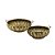 CJ DE CENTROS DE MESA EM METAL DOURADO 2PCS - Imagem 1