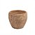 VASO DECORATIVO TRAMADO EM CIMENTO MARROM - Imagem 1