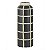 VASO DE CERAMICA GEOMETRICOS PRETO E BRANCO - Imagem 1