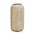 VASO DE CERAMICA BRANCO COM DOURADO - Imagem 1