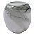 VASO DE VIDRO BRANCO E PRETO - Imagem 1