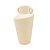 VASO DECORATIVO CERAMICA BEGE - Imagem 1