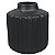 VASO DE CERAMICA PRETO 14CM X 14CM X 15,5CM - Imagem 1