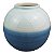 VASO DE CERAMICA AZUL E BRANCO - Imagem 1