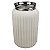 VASO DE CERAMICA BRANCO E PRATEADO - Imagem 1