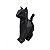 GATO DECORATIVO GEOMETRICO PRETO OPACO - Imagem 1