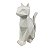 GATO DECORATIVO GEOMETRICO BRANCO OPACO - Imagem 1