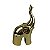 ELEFANTE DECORATIVO DE CERAMICA DOURADO - Imagem 1