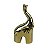ELEFANTE DECORATIVO DE CERAMICA DOURADO - Imagem 1