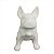 BULDOGUE DECORATIVO DE CERAMICA BRANCO FOSCO - Imagem 1