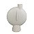 VASO ESTILZADO DE CERAMICA BRANCO - Imagem 1