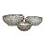 CJ DE VASOS DE CERAMICA BEGE MESCLADO - 3 PCS - Imagem 1