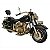 MINIATURA DE MOTOCICLETA EM METAL PRETA - Imagem 1