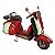 MINIATURA DE VESPA EM METAL VERMELHA - Imagem 1