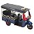 MINIATURA DE TAXI EM METAL AZUL - Imagem 1