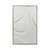 QUADRO DECORATIVO EM MDF BRANCO COM RELEVO - Imagem 1