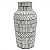 VASO DE CERAMICA CINZA COM DETALHES ETNICOS 18CM X 18CM X 35 - Imagem 1