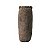 VASO DE CERAMICA COM SUPERFICIE IRREGULAR MARROM - Imagem 1