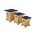 CJ DE CACHEPOTS DE FERRO 3 PCS- QUADRADO - Imagem 1