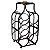 SUPORTE DE GARRAFAS DE METAL 21CM X 17CM X 40,5CM - Imagem 1