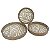 CJ. DE BANDEJAS DE MADEIRA MARROM - 3PCS - Imagem 1