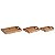 CONJ DE BANDEJAS DE MADEIRA NATURAL - 3 PCS - Imagem 1