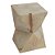 PECA DECORATIVA EM MADEIRA DECORACAO DE MESA CREME 10CM X 10CM X 14CM - Imagem 1