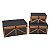 CJ. DE BAUS CINZA COM DETALHES DE MADEIRA - 3PCS - Imagem 1