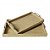 CJ DE BANDEJAS DE MADEIRA E METAL BEGE 2PCS - Imagem 1