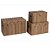 CONJUNTO DE 3 CAIXAS DECORATIVAS EM MADEIRA - COR NATURAL - G 69X41X44.5CM M 59X - Imagem 1