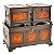 CONJUNTO DE BAUS DE MADEIRA 3 PCS - Imagem 1