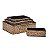 CONJUNTO DE CESTOS DE BAMBU COM MADEIRA 4 PCS - Imagem 1