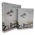 CJ DE CAIXA LIVRO DE MADEIRA INTERIOR DESIGN CINZA CLARO - Imagem 1