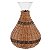 DECANTER EM VIDRO E RATAN TRANSPARENTE E MARROM - Imagem 1