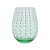 CONJ DE COPOS VERDE COM PONTOS BRANCOS - 6 PCS - Imagem 1