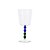 CJ DE COPOS EM VIDRO TRANSPARENTE COM HASE EM ESFERAS AZUL E VERDE 6PCS - 340ML - Imagem 1